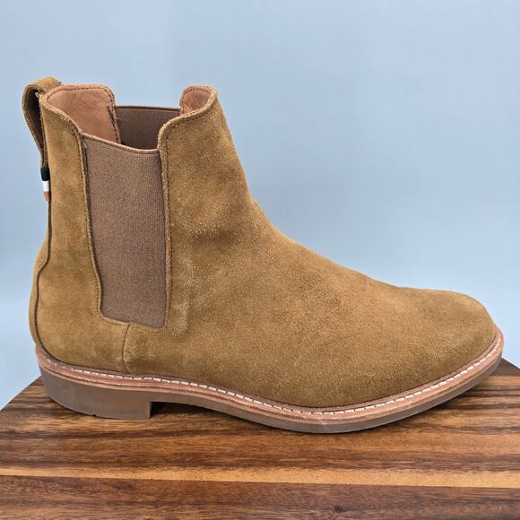 Allen Edmonds Denali Chelsea Boots Mens 12 3E Wide Brown Suede Leather Casual main image 4